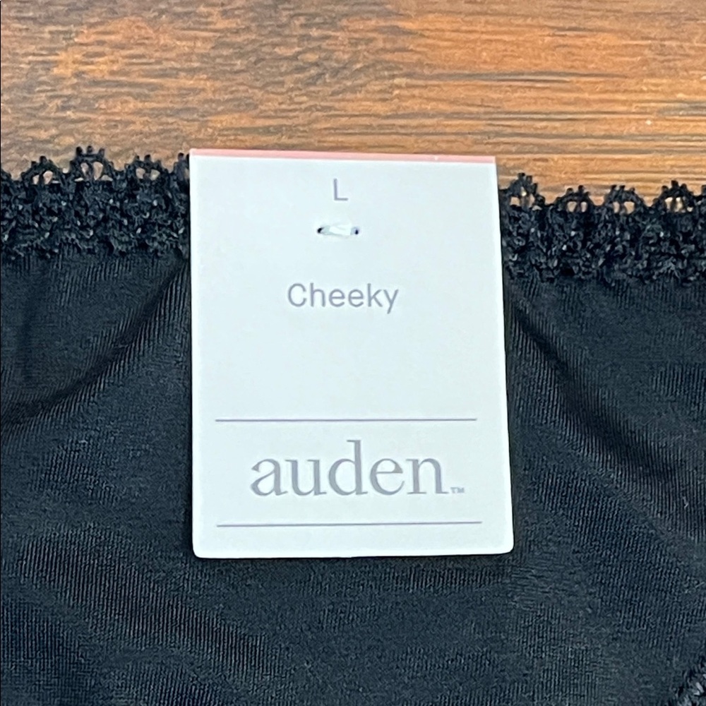 NWT Auden Elegant Black Lace Women's Panties Large Bikini & Cheeky - Picture 2 of 4